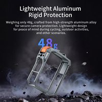 Cage de caméra en alliage d'aluminium Selens avec adaptateur de base à dégagement rapide magnétique pour OSMO 360, kit d'accessoires de montage pour cadre de vlogging