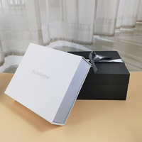 Boîte cadeau de qualité 8x8x4, bleue, pour fête, nourriture, friandises, fruits secs, cadeau de mariage, macaron, cookie, cupcake, gâteau de lune, boîte cadeau à couvercle rigide