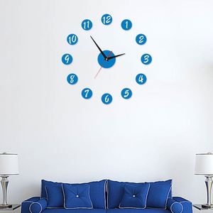 Horloge numérique moderne en acrylique DIY, autocollante, horloge murale 3D, horloge silencieuse à quartz pour la décoration de la maison, du salon et de la chambre - Product Image 4