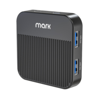 Hub USB-C magnétique 4 ports USB 3.0, station d'accueil, câble USB-C vers USB-C de 15 cm, adaptateur multiport pour ordinateur portable