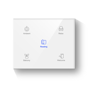 Pannello Interruttore Luce Intelligente KNX Touch, Installazione a Incasso EU, Controllo Luci per Camere d'Albergo, Sistema di Domotica - Product Image 1