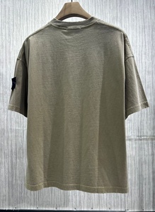 Camiseta de Manga Corta Stonee de Lujo, Casual, 100% Algodón, Estilo Vintage, Básica, Clásica, Holgada, para Hombre - Product Image 4