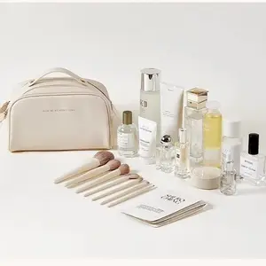 Yeni kozmetik çantası gelişmiş cilt bakım ürünleri saklama çantası kadın taşınabilir büyük kapasiteli seyahat yıkama çantası