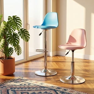 Sillas Altas Ajustables para Bar, Sillas Modernas Minimalistas para Recepción/Caja, Sillas <span class=keywords><strong>de</strong></span> Bar con Respaldo, Sillas Altas para Barra - Product Image 3