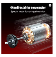 Volant de Course PXN-VD4 avec Retour de Force de 4 Nm, Simulateur Direct Drive Servomoteur PXN Série VD pour PC