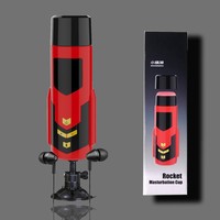Godet Masturbateur Masculin Rotatif Automatique à Poussée, Base à Succion Mains Libres, Jouet Sexuel Oral pour Hommes, Stroker