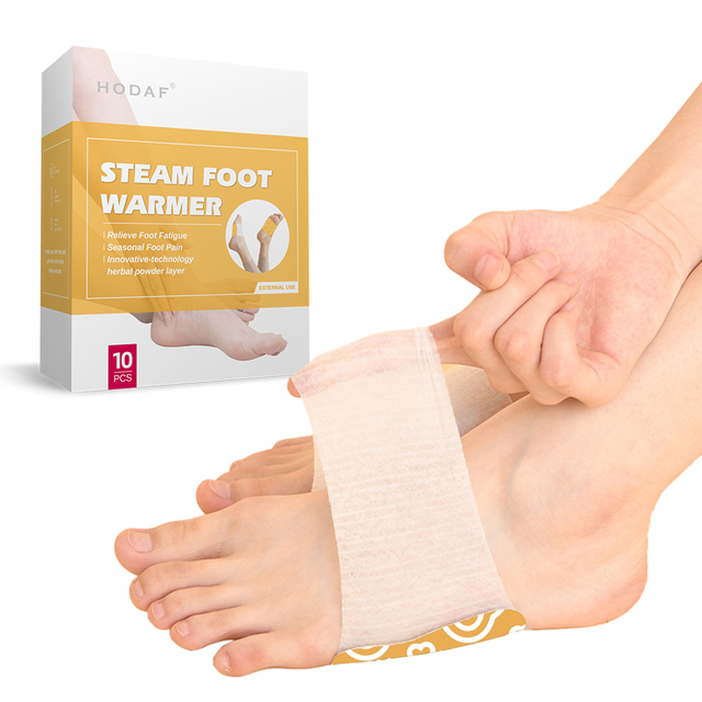 Private Label Steam Foot Warmer Pads Instant Heat Purely Natural Ingredients