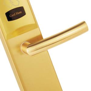 מנעול חכם עבור דלת עץ סגסוגת לוח עיצוב מפתח נעילת מלון דיגיטלי מנעול התקנה קל מותג מודל RF-INV200A-PB - Product Image 3