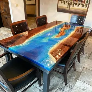 Chất lỏng trong suốt rõ ràng tinh thể không độc hại Countertop giá của nhựa Epoxy tinh thể rõ ràng cho sông bảng