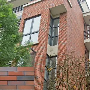 Gạch Ốp Tường Cách Nhiệt Màu Đỏ Cũ Tráng Men Gốm Phật Sơn Dùng Để Trang Trí Tường Gạch Trang Trí - Product Image 1