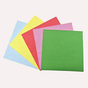 Hanlin Printed Solid Color Paper Napkins 33x33 Cm Disposable For Birthday Parties Hotels Restaurants - Product Image 3