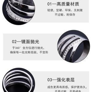 Bagues de fiançailles et de mariage vintage pour femme en acier inoxydable de haute qualité, bijoux scintillants pour dropshipping - Product Image 5