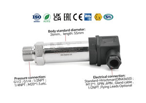 Zhyq nhà sản xuất giá 4-20mA RS485 công nghiệp năng động cảm biến áp suất cho giám sát áp suất - Product Image 4