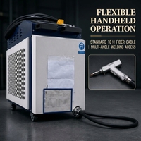 Machine à souder au laser 3000W portable, équipement de soudage au laser à fibre refroidi à l'eau pour métal, acier inoxydable et aluminium