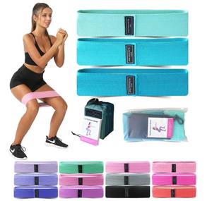 YangFit Custom Logo Gym Workout Fitness Bands <strong>Elastic</strong> Polyester Fabric Leg Hip Booty <strong>Loop</strong> Resistance Set for Exercise - Product Image 5