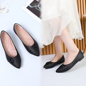 Chaussures Plates Femme de Style Coréen à Bout Fermé et Enfilage Facile, Tendance Mode Printemps Été, Styles Ballerines Espadrilles - Product Image 1