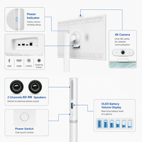 Téléviseur intelligent portable de 27 à 32 pouces avec écran tactile Android, longue durée de vie de la batterie, affichage interactif intérieur