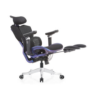 Sillas Gamer Pro con Base de <span class=keywords><strong>Aluminio</strong></span> Personalizada, Reposabrazos 6D, Silla Ergonómica Gamer de Malla Completa, Silla de Juego Reclinable con Reposapiés - Product Image 5