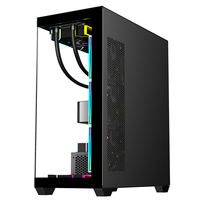Ruix Carnival Super Offre Spéciale Gaming Set Full View Mid Tower Fish Tank Pc Case Gaming Desktop Cabinet avec carte graphique externe