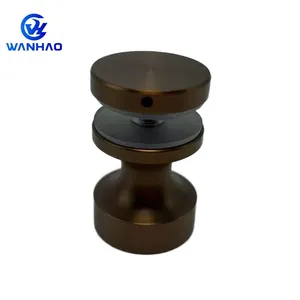 Poignée de porte de douche coulissante à bouton en verre à trou unique pour salle de bain, étanche, ambidextre, installation facile - Product Image 3