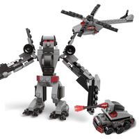 Modelo de Robot Transformable, Bloques de Construcción de Plástico Educativos, Juguete de Construcción DIY para Niños