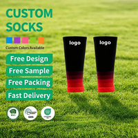 Chaussettes de course respirantes à compression et séchage rapide, couleur dégradée, avec effet de mise en forme pour sports de plein air, collection printemps, personnalisables avec votre marque