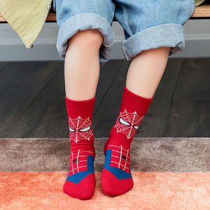 2025 Popular Superhero <strong>Spiderman</strong> Comics Children Cartoon Sox Cotton Young Boy Girl Kids Tube <strong>Socks</strong> - Product Image 6