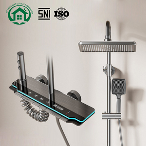 Juego de Ducha de Aluminio Pano.V con Pantalla LED Digital y Control de Temperatura, Conjunto de Artículos Sanitarios Mejorados para Baños Modernos - Product Image 1