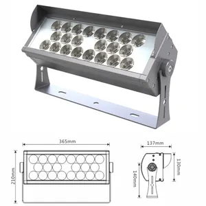 YF-TF05B-T22 Hosen 80W RGBW Spot Light Étanche LED Projecteurs pour Extérieur Jardin Cour Paysage Bâtiment Mur La