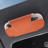 Étui à lunettes de soleil magnétique dissimulé pour voiture en cuir Nappa, support de pare-soleil à rabat floqué, accès facile, pour BMW Toyota Honda