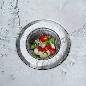 Filtre à évier en acier inoxydable pour cuisine, tamis de vidange pour légumes et déchets alimentaires - Product Image 4