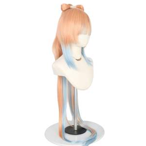 Mengtong Perruque queue de cheval synthétique de haute qualité Orange Bleu Longue Perruque Cosplay Genshin Impact Transparent Inspiré Sangonomiya <span class=keywords><strong>Kokomi</strong></span> - Product Image 5