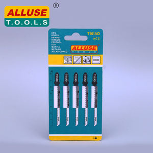 Lames <span class=keywords><strong>de</strong></span> scie sauteuse multifonction T101AO 5 pièces HCS à tige en T 20TPI, durables, courbées, pour la découpe du bois, du plastique stratifié - Qualité DIY OEM - Product Image 3