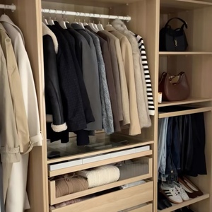 BALOM High End Walk in Closet Modular System Modern Solid Wood Bedroom Custom Color Size OEM Factory CE Certified - Product Image 4