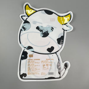 Fond plat conception personnalisée irrégulière Animal vache forme pochette enfant sac pour lait bonbons bébé emballage alimentaire - Product Image 6