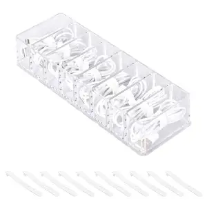 Kabelmanagement Doos Cord Organizer Desktop Organizer Met 10 Draad Banden 8 Compartimenten