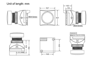 Cámara de Visión Nocturna Foxeer 3 Mini, 1200TVL, Sensibilidad 0.00001lux, Fibra de Carbono, Luz IR de 850nm, PAL/NTSC para RC - Product Image 6