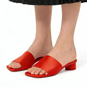 Mules d'été à talons bas et bout ouvert pour femmes, grandes tailles 46, style sandales habillées pour le bureau - Product Image 4