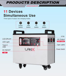 Estación de Energía Solar Lifepo4 de 2200W 2201WH, Generador de Carga Rápida, Estación de Energía Portátil para Acampar - Product Image 6