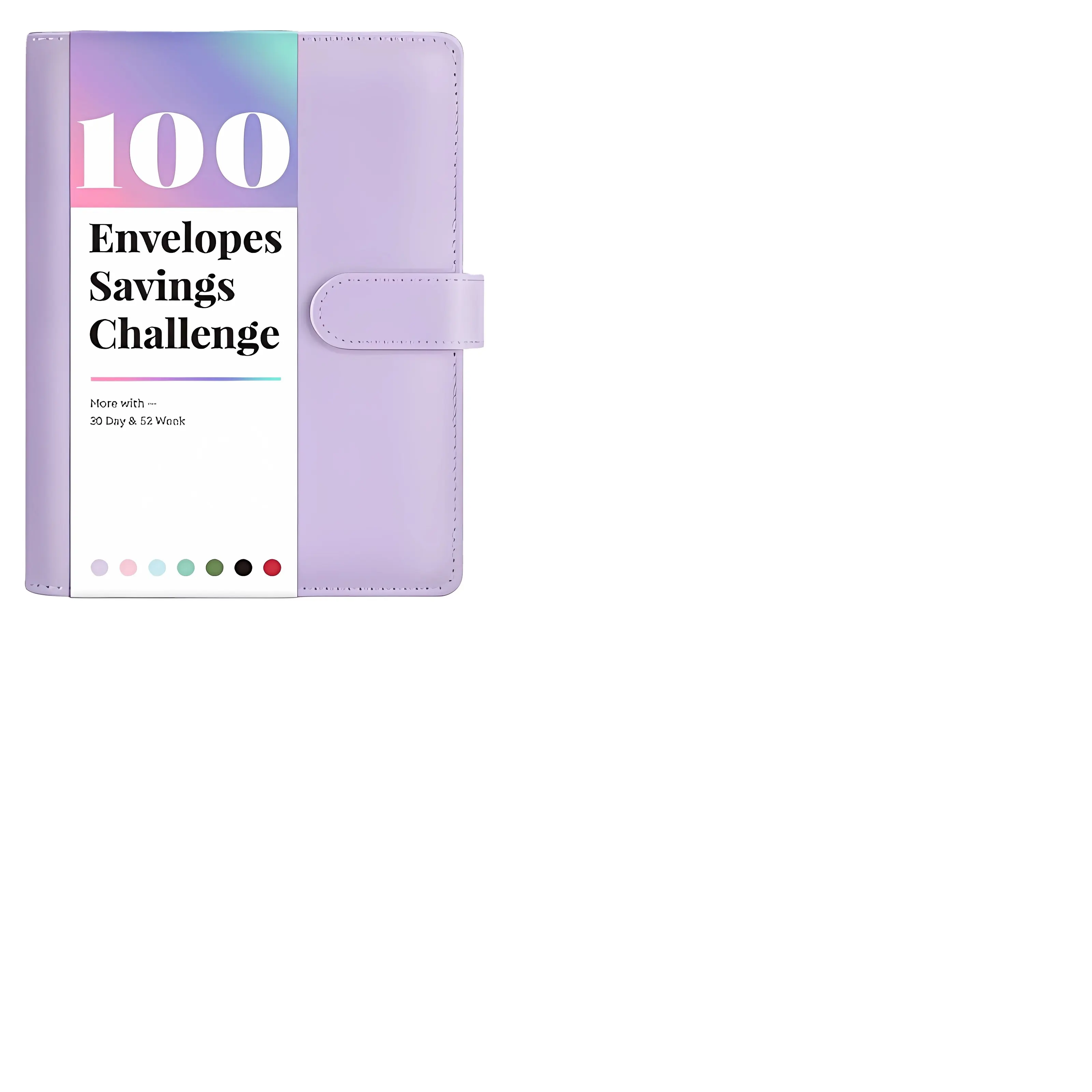 100 amplop hemat uang pengikat tantangan penyimpanan buku dengan 100 amplop & pelacak penghematan Binder