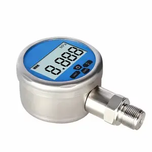 Digital Pressure Gauge LCD 5-Digit Stainless Steel Manometer Gas Air Water Pressure Gauge Transmitter Digital Manometer
