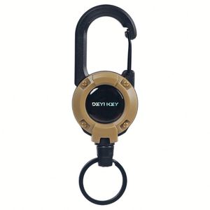Llavero de Plástico con Cuerda Elástica, Hebilla de Liberación Fácil, Cordón Extensible Antipérdida, Clip Telescópico Retráctil Automático para Llaves de Oficina - Product Image 2