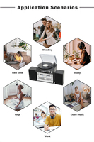 Vente en gros de tourne-disque Bluetooth, double cassette, gramophone, lecteur de disques vinyles, musique USB SD, tourne-disque vintage OEM/ODM
