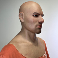 Masque intégral en silicone réaliste sans tête, fait main, pour maquillage de fête, performance, accessoires de cosplay, couvre-chef doux et réaliste