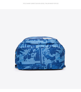 USB Panelled Large Capacity Laptop External Frame <b>Backpack</b> Physiological Curve Back Casual Zipper Waterproof Polyester - Product Image 3