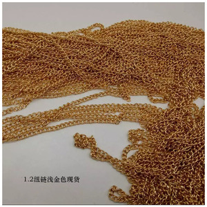 Cadena Metálica Dorada de 1.2mm para Bolsos y Ropa, Accesorio de Moda, Hecho en Shenzhen - Product Image 1