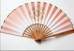 Abanico Plegable Grande de Bambú y Madera, Pintado a Mano, Impresión Personalizada para Promoción de Fiestas, Sonido de Chirrido en Festivales - Product Image 6