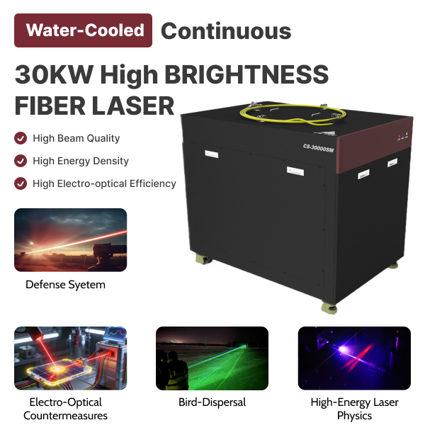 CS Tec 20kW 30kw Single-Mode CW Fiber Laser Water-Cooled for Remote Cutting IPG Single-Mode Fiber Laser Alternative