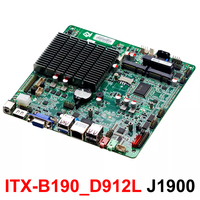 Cartes mères X86 pour PC de jeu Mini carte mère ITX sans ventilateur Ordinateur à carte unique Linux avec processeur Quad Core J1900