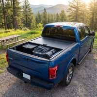 Couverture de benne de camion rétractable manuelle en aluminium rigide, étanche, pour Ford F150 2009-2014